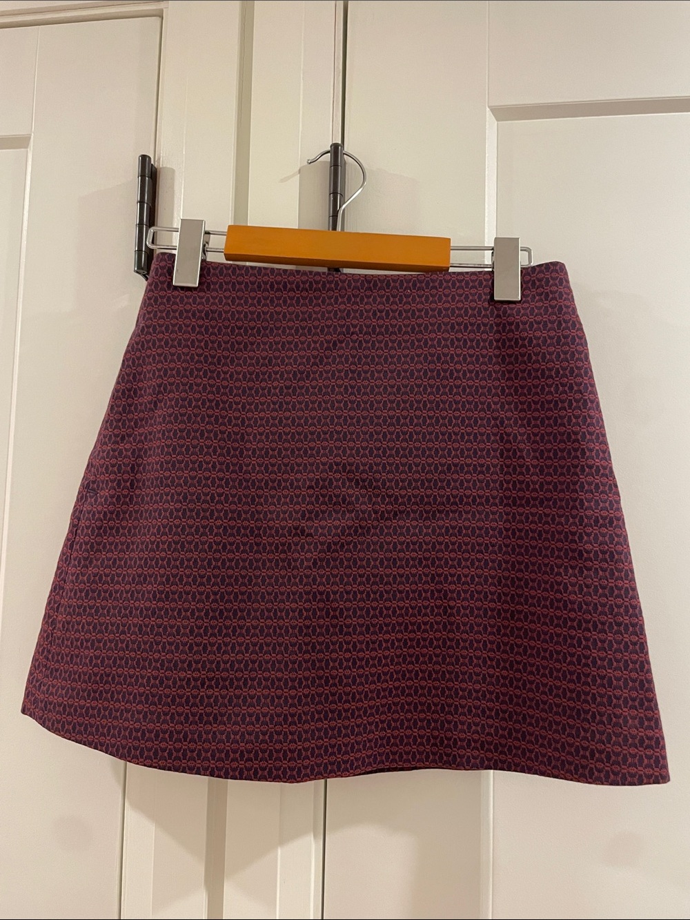 Wilfred Patterned A-Line Mini Skirt